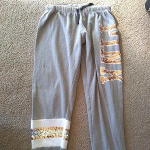 PINK sweatpants sequins
